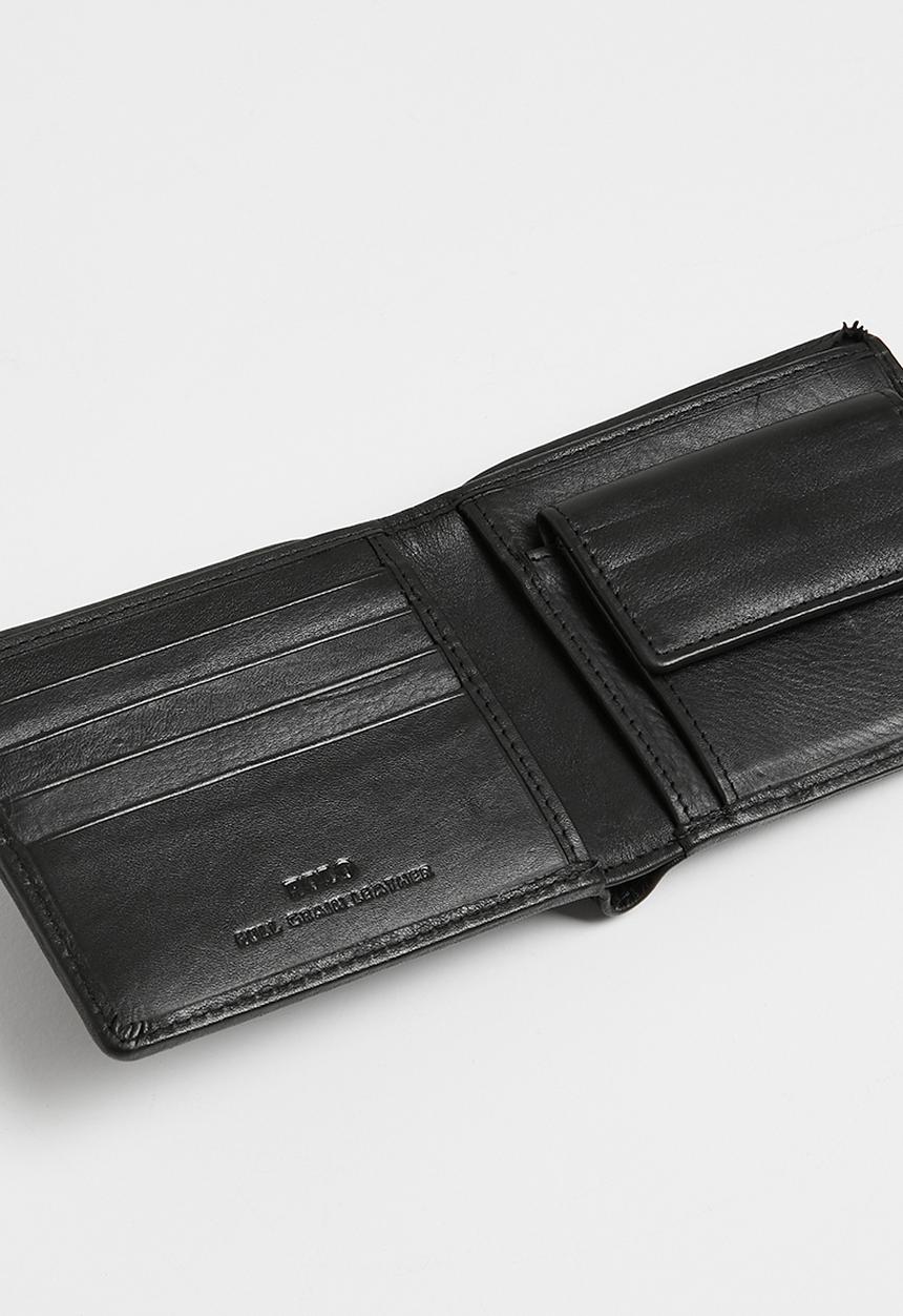 POLO - Billfold With Coin Section - Black