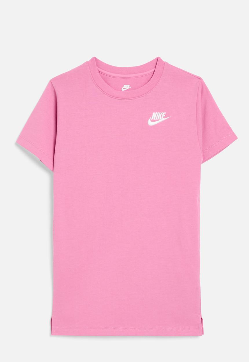 Nike - Nkg lbr short sleeve tee dress - magic flamingo