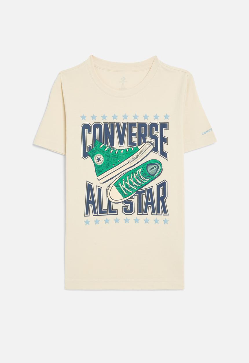Converse - Cnvb sneaker arch short sleeve tee - converse natural ivory