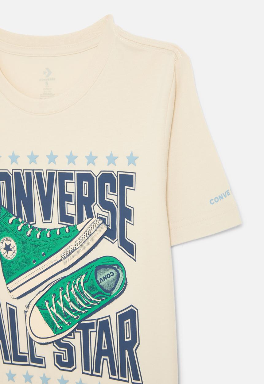 Converse - Cnvb sneaker arch short sleeve tee - converse natural ivory