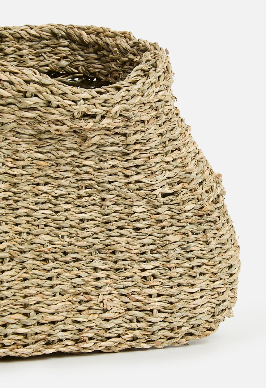 Sixth Floor - Seagrass Hanging veggie basket - Natural