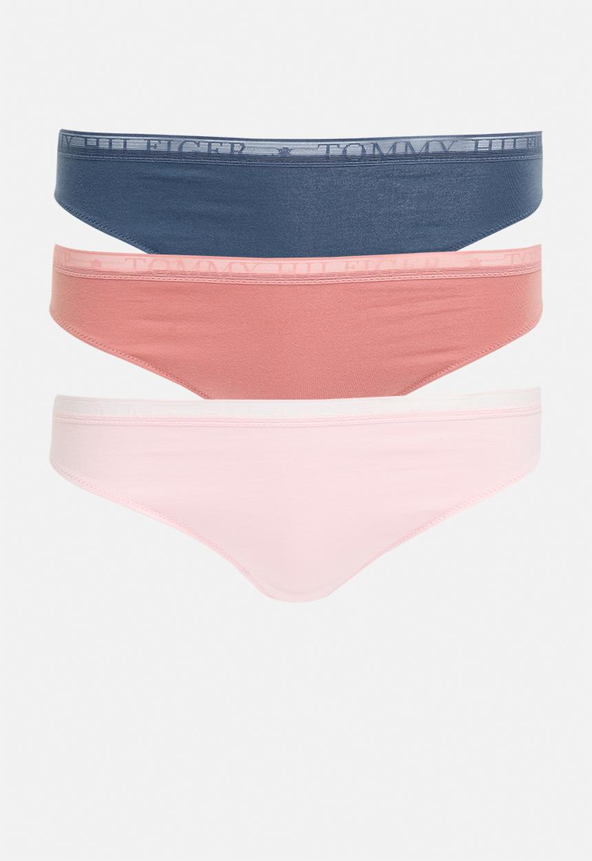 Tommy Hilfiger - 3 Pack bikini- dusty pink/blue/beige