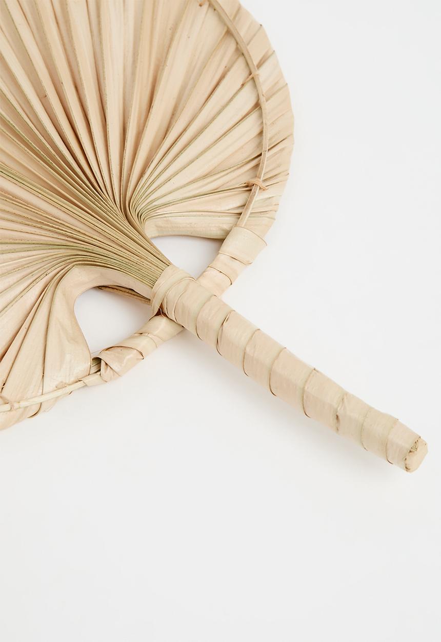 Sixth Floor - Palm Leaf Decorative fan - Natural