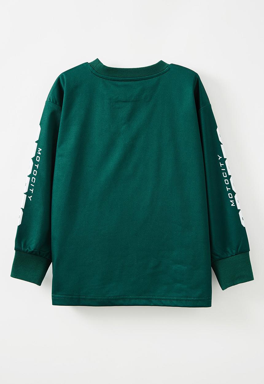 Cotton On - Long sleeve mesh sport tee - pine tree green/swag green/free to roam