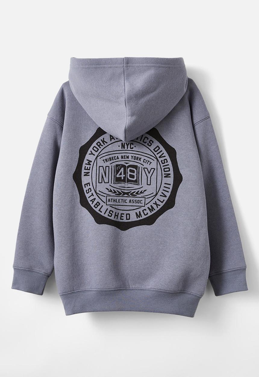 Cotton On - Sammy hoodie - steel/phantom/nyc athletic assoc