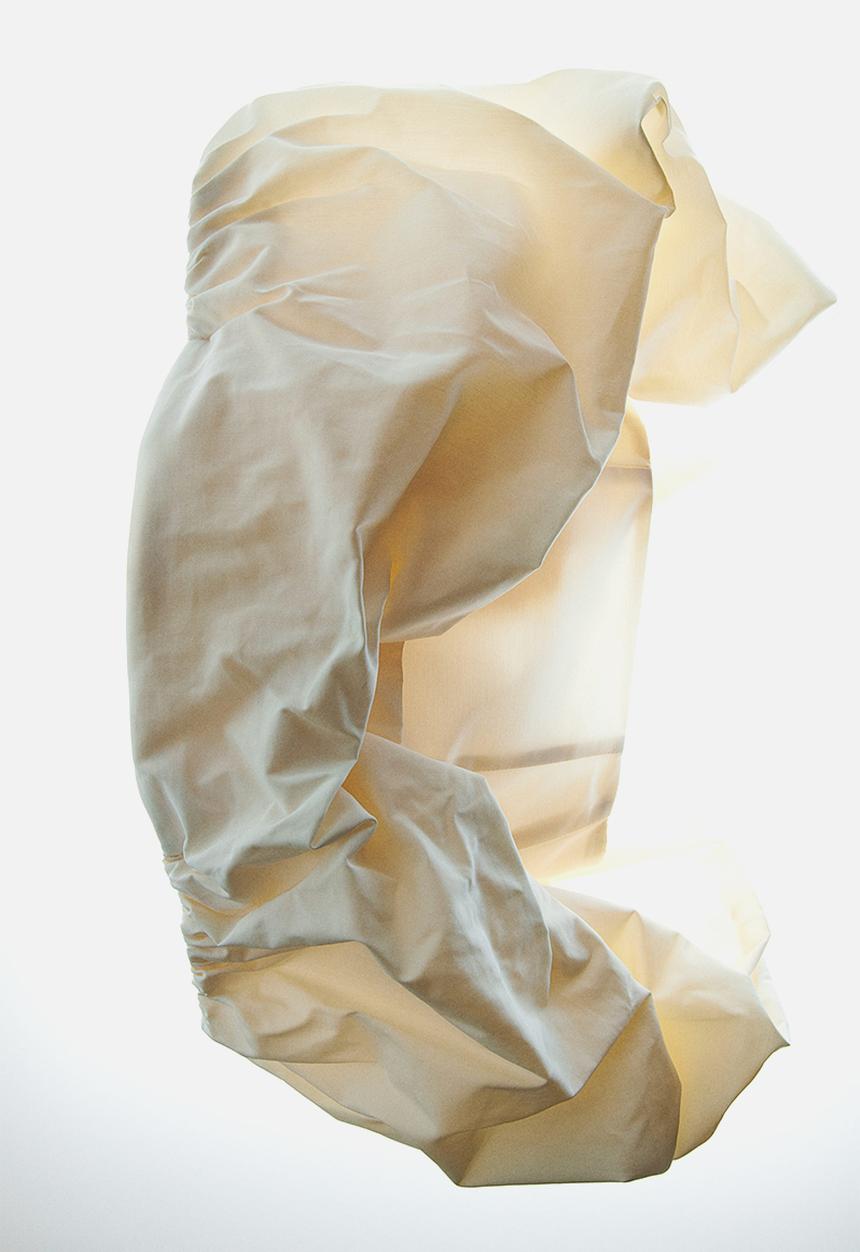 H&M - H&M Studio:Bubble-hem off-the-shoulder top - cream