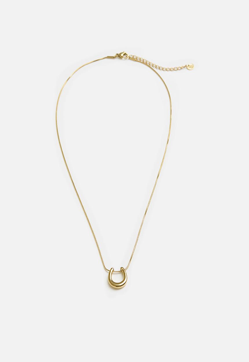 Tessa Design - Sarah horse shoe pendant - gold