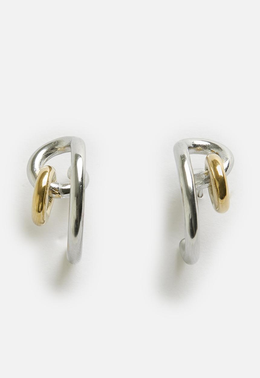 Tessa Design - Jane abstract earring - gold/silver
