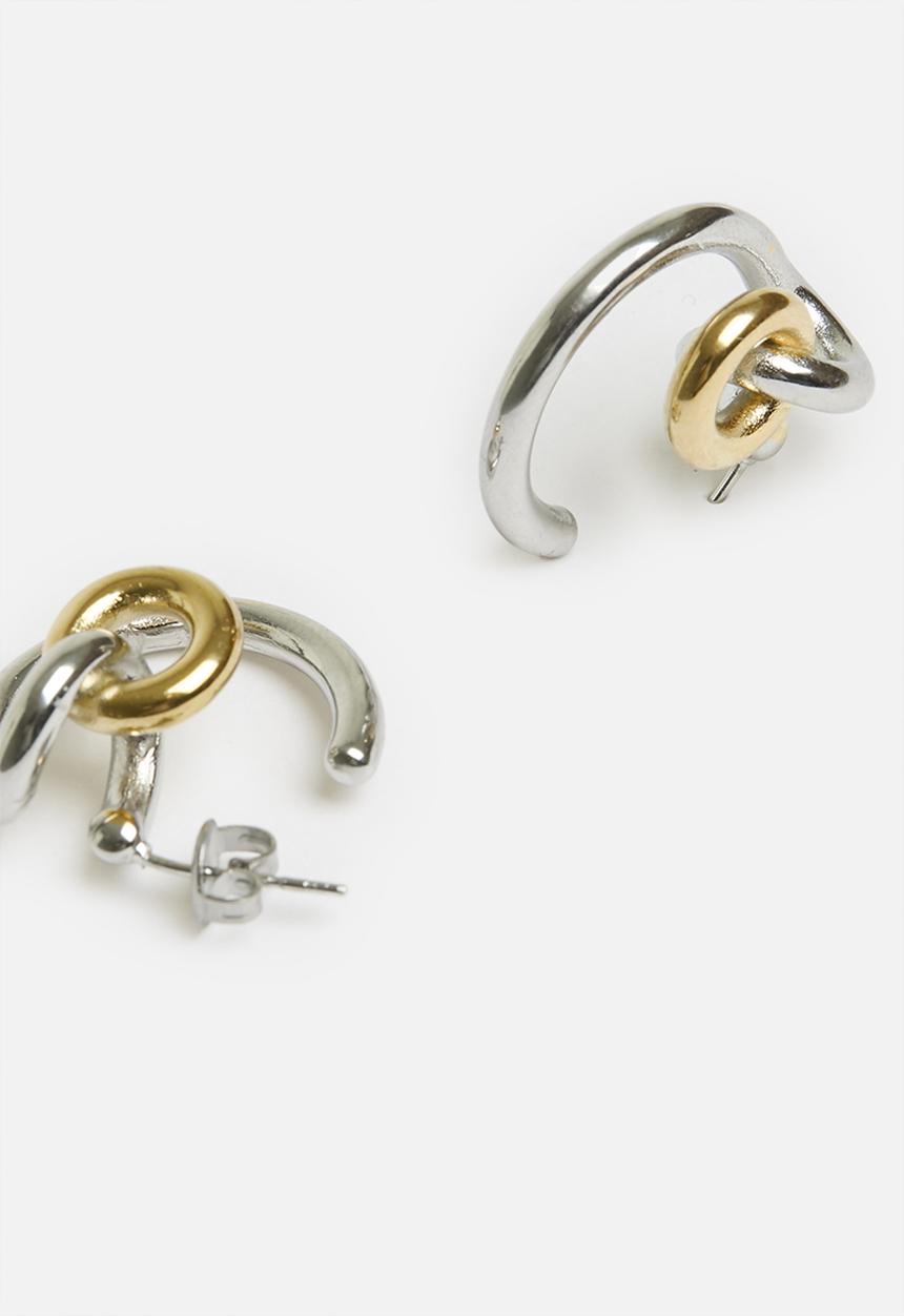 Tessa Design - Jane abstract earring - gold/silver