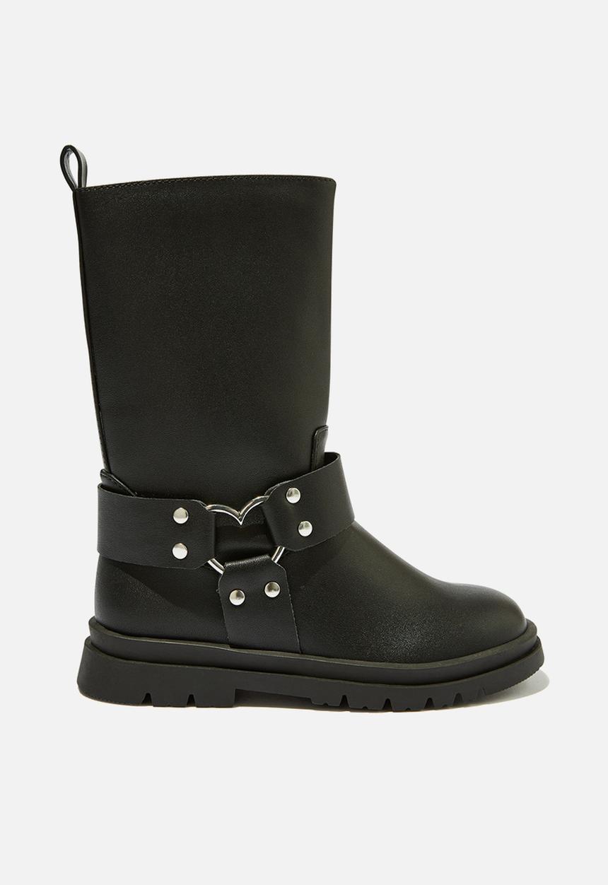 Cotton On - Betty biker boot - black