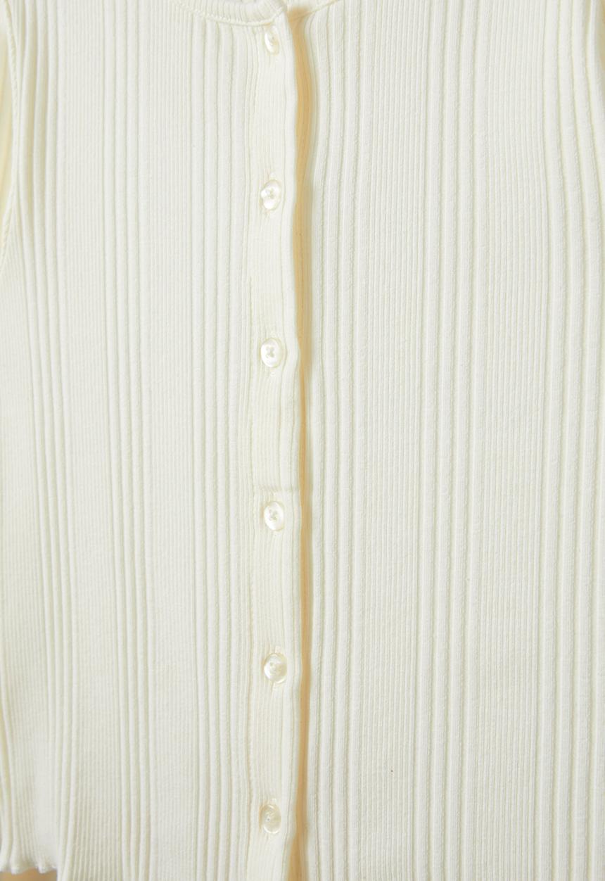 Cotton On - Ryder button long sleeve - dark vanilla