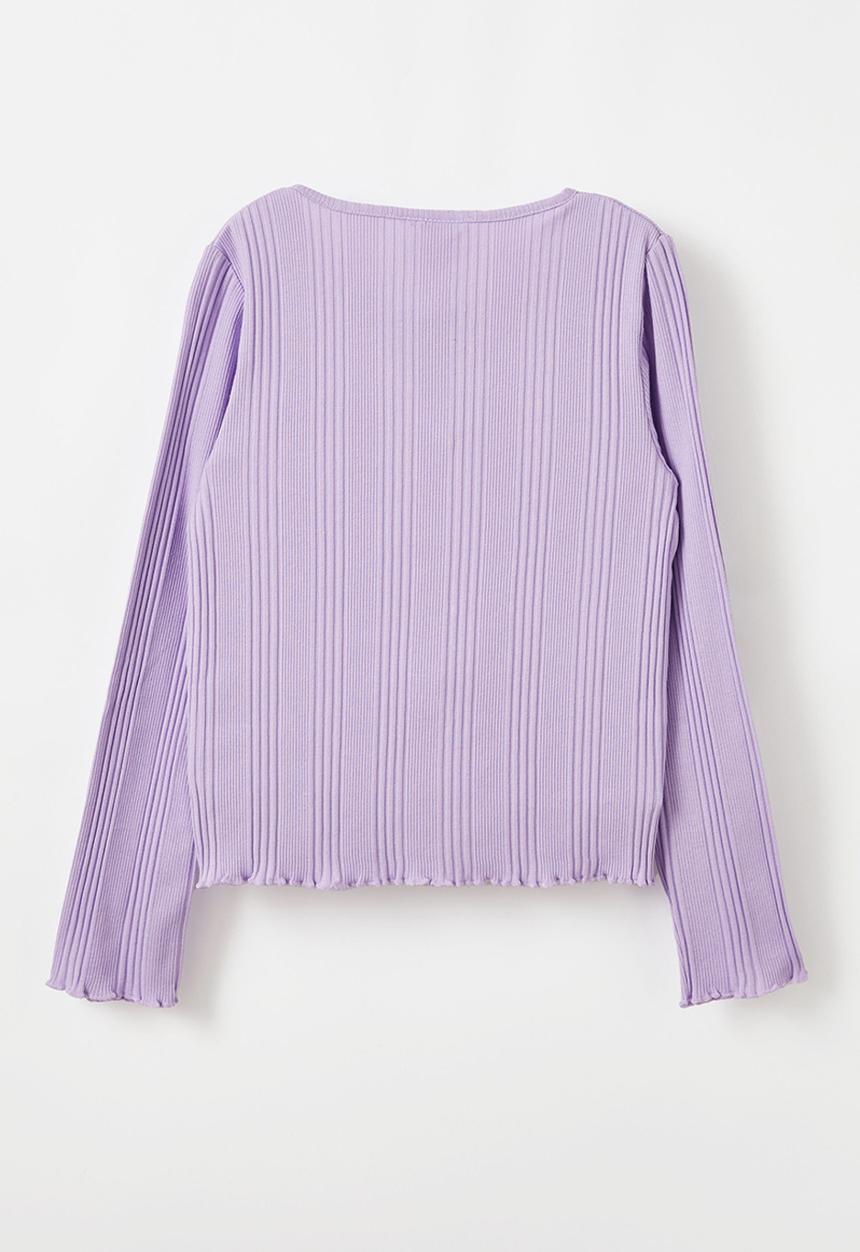 Cotton On - Ryder button long sleeve - lilac drop