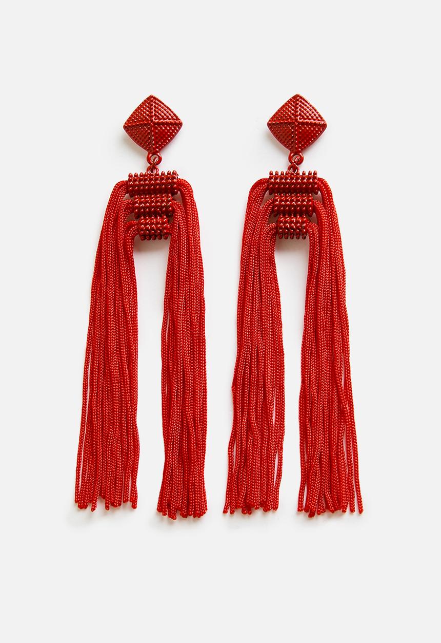 Superbalist - Tassel earrings - red