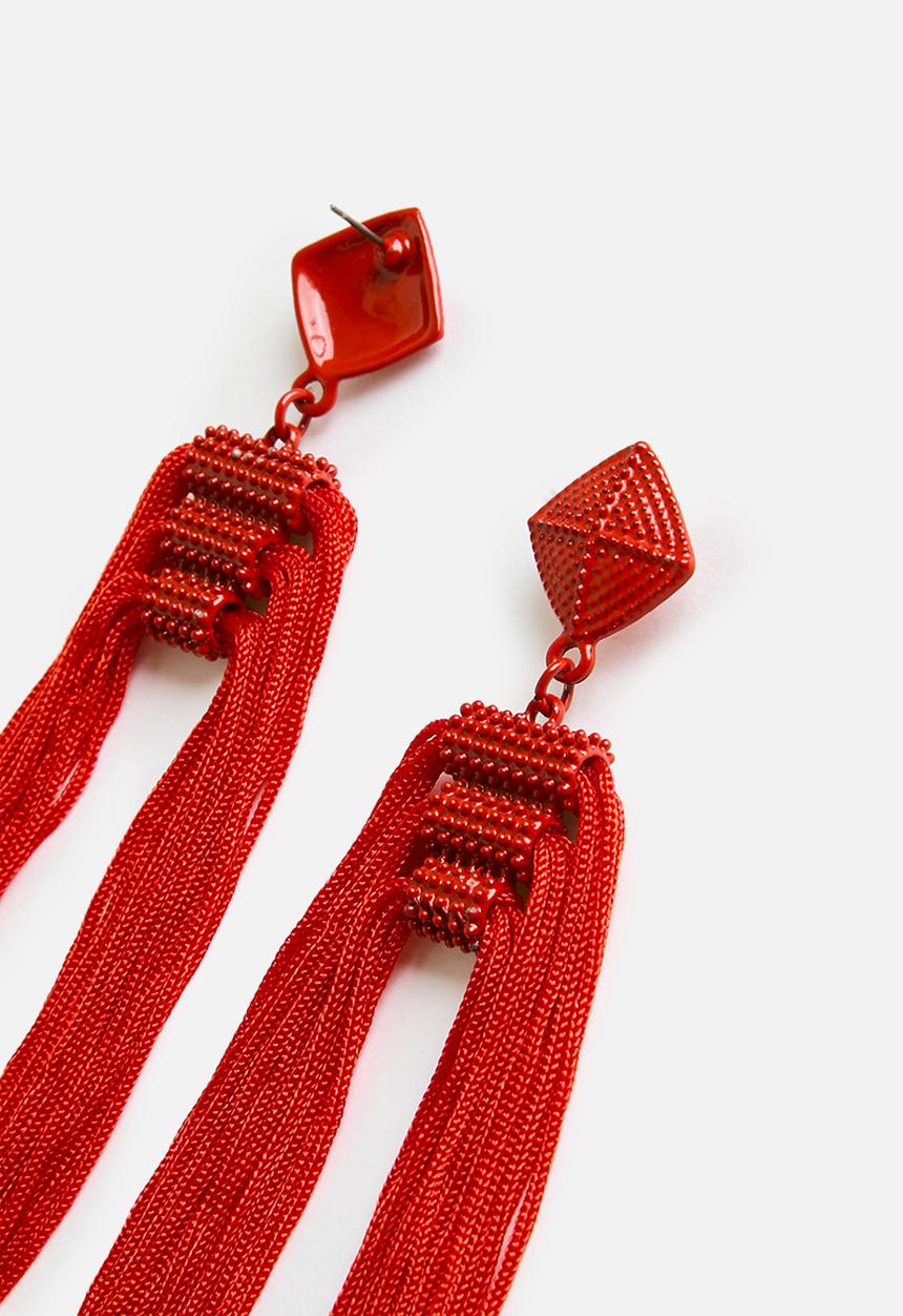 Superbalist - Tassel earrings - red