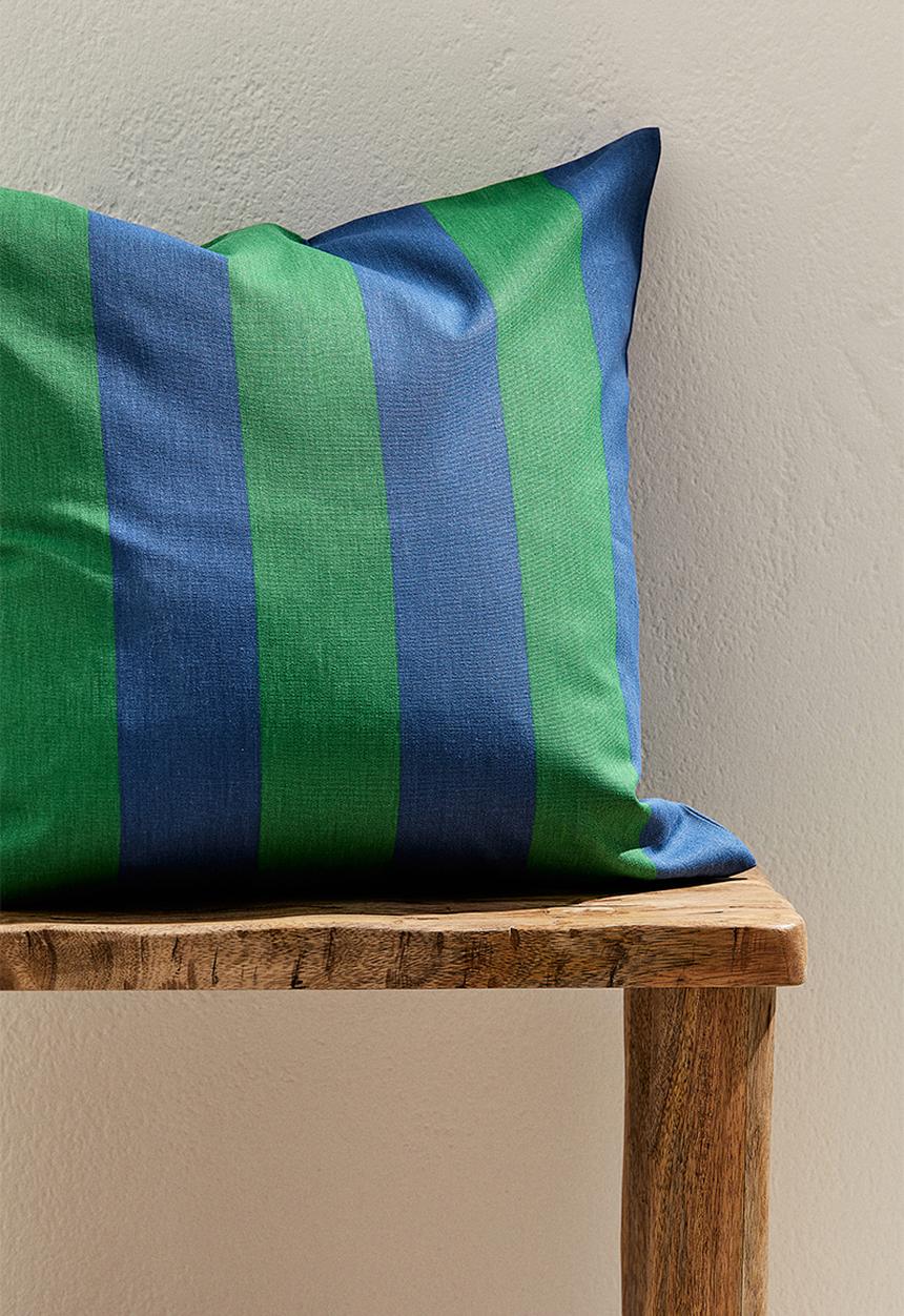 H&M - Outdoor cushion cover - green striped