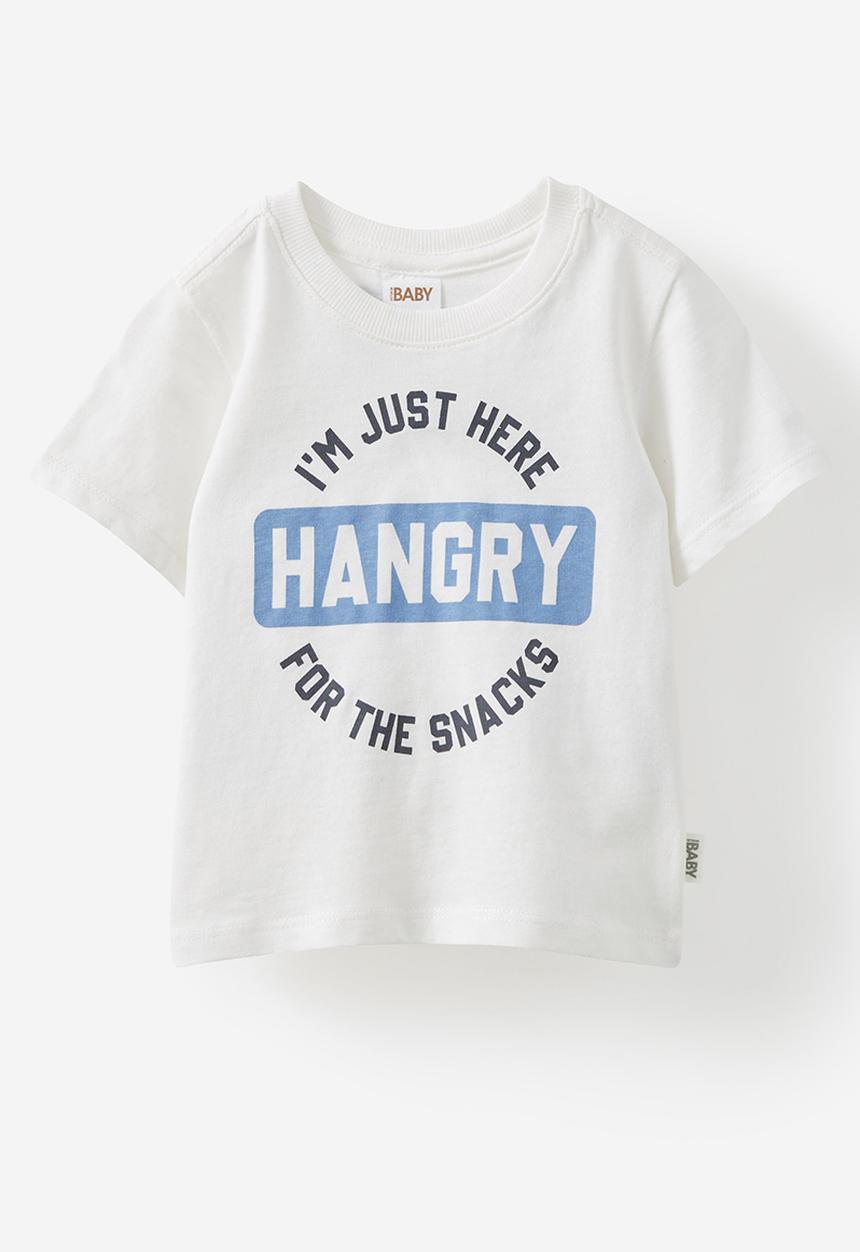 Cotton On - Jamie short sleeve tee - vanilla/hangry