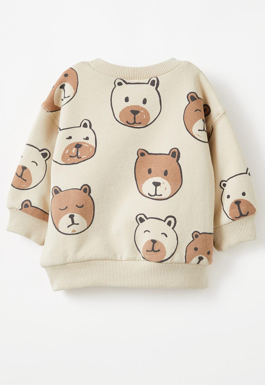Cotton On - Alma drop shoulder sweater - rainy day/beary cute
