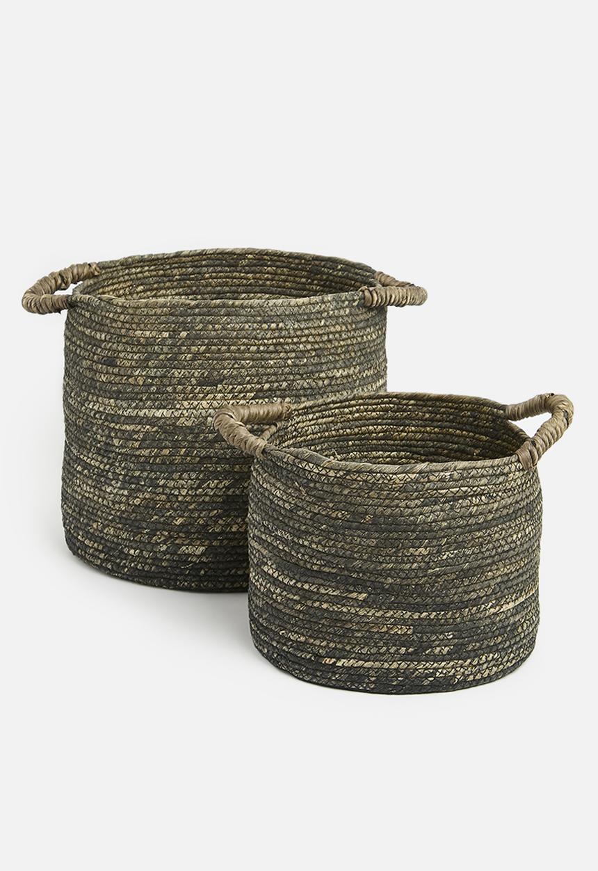 Sixth Floor - Nesting baskets set of 2 - brown