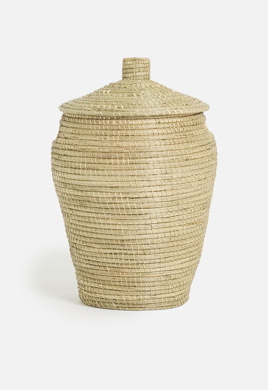 Sixth Floor - Large Seagrass Laundry basket - Natural