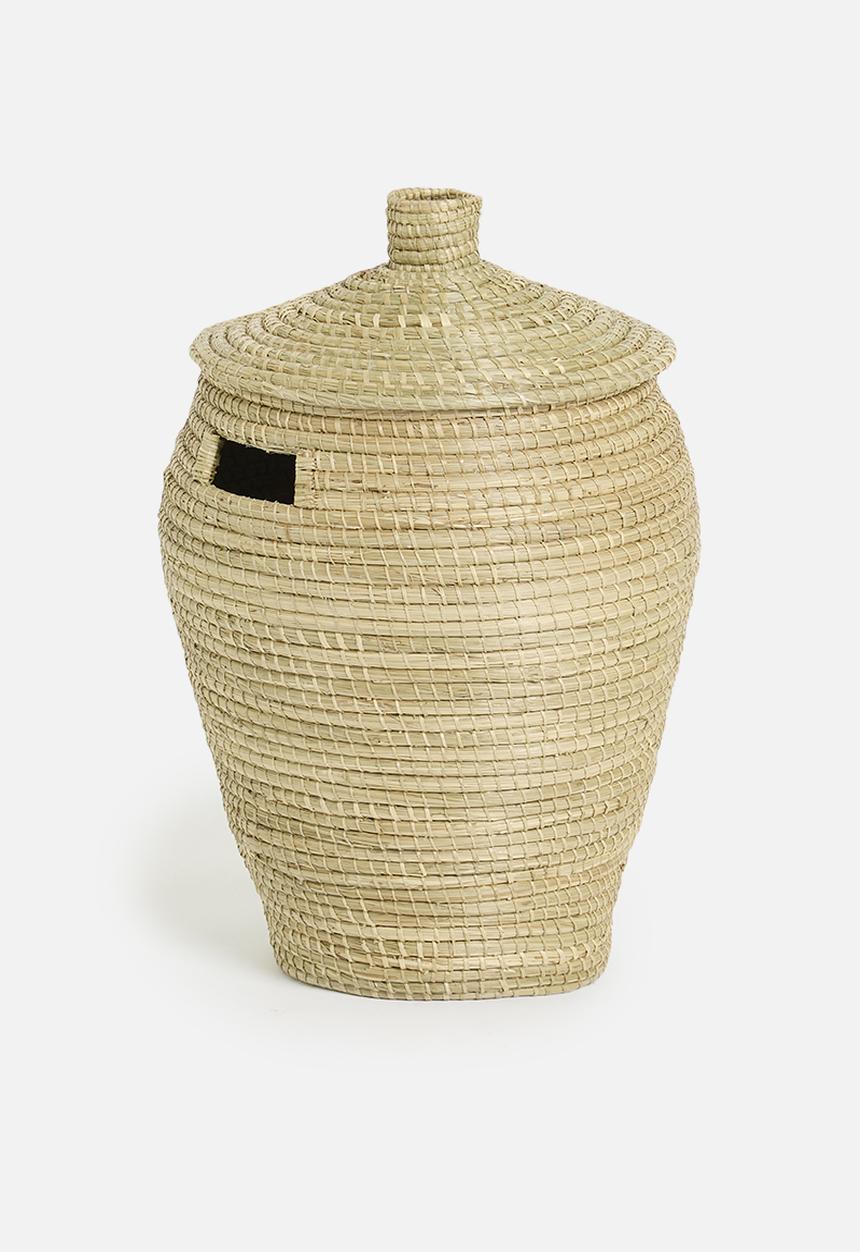 Sixth Floor - Large Seagrass Laundry basket - Natural