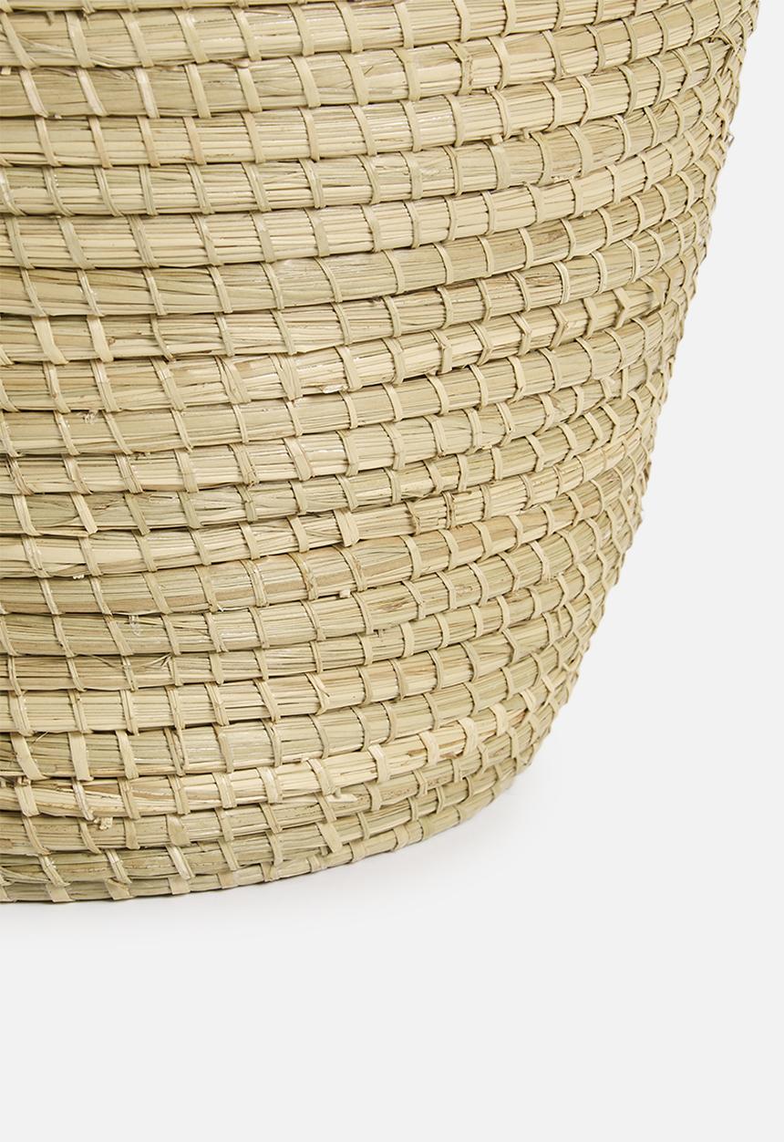 Sixth Floor - Large Seagrass Laundry basket - Natural