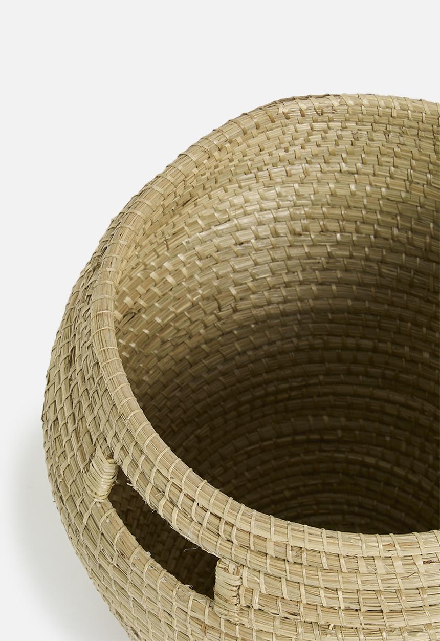 Sixth Floor - Large Seagrass Laundry basket - Natural