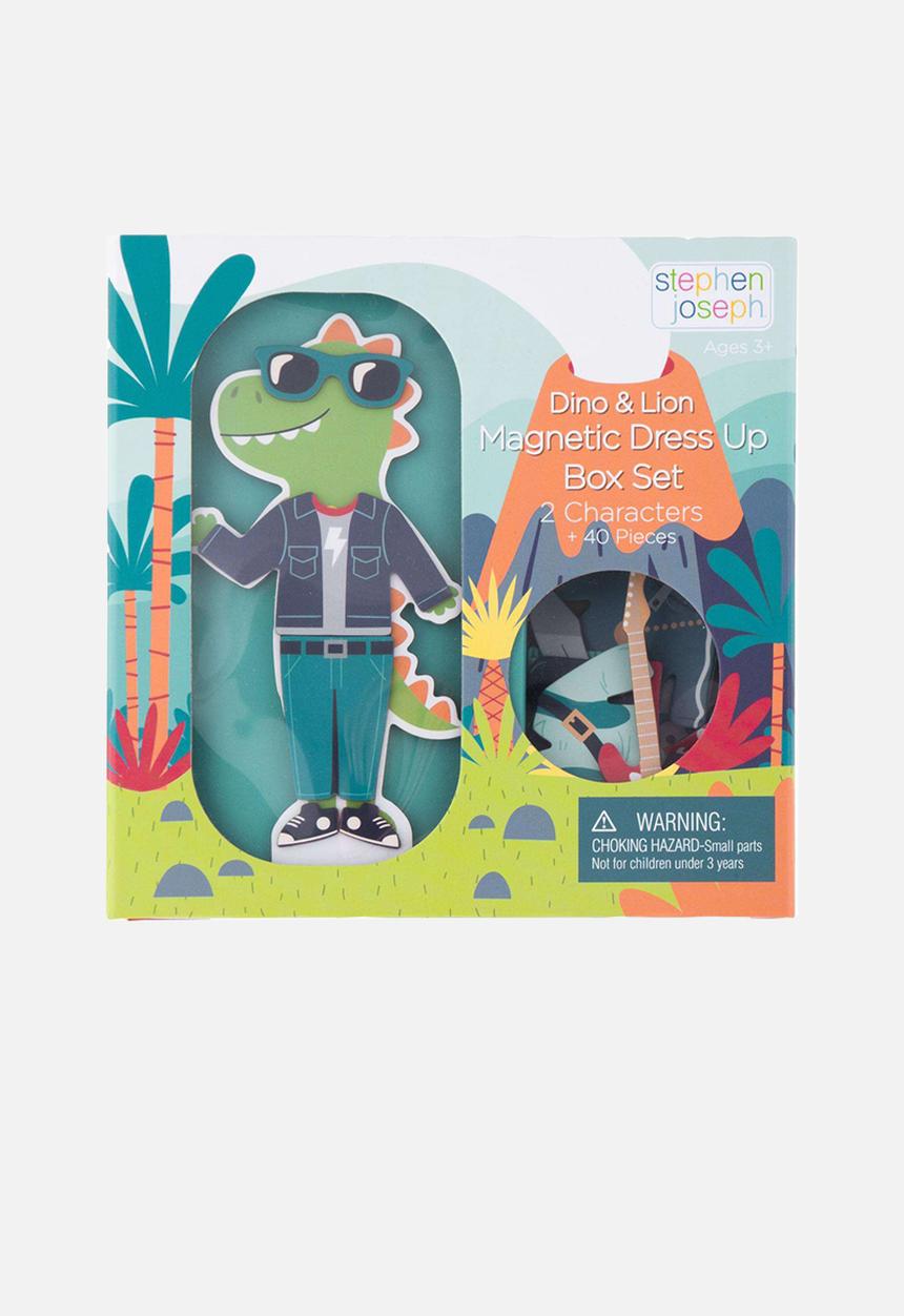 Stephen Joseph - Magnetic dress up doll dino and lion - multi