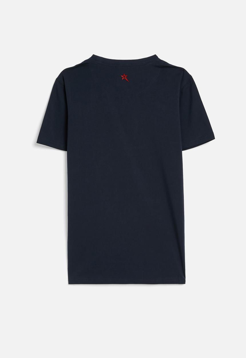 SOVIET - Boys crew neck fashion tee - navy2