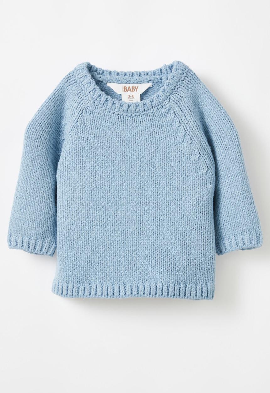 Cotton On - Connor crew neck jumper - dusty blue