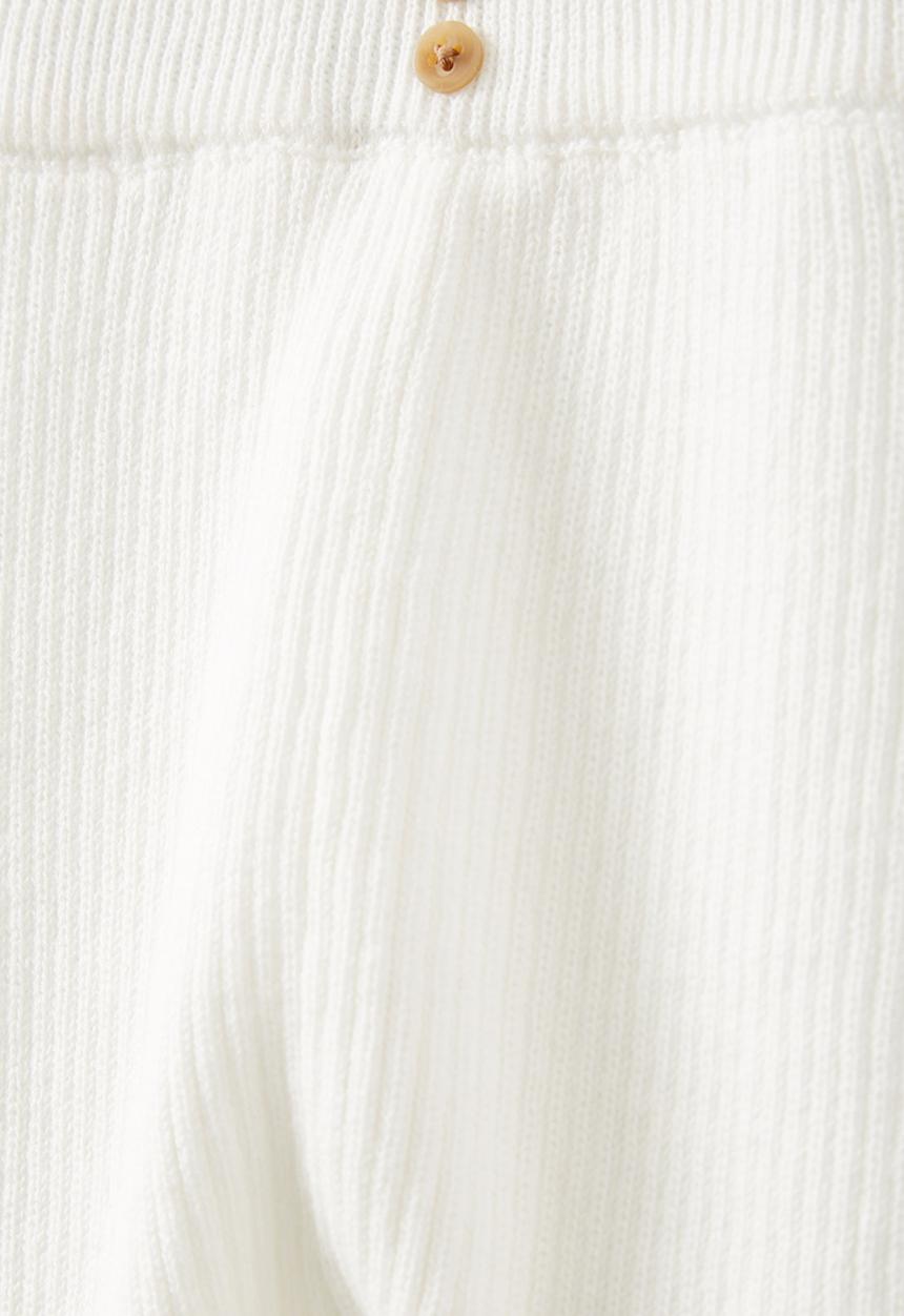Cotton On - Organic rib knit skinny legging - milk