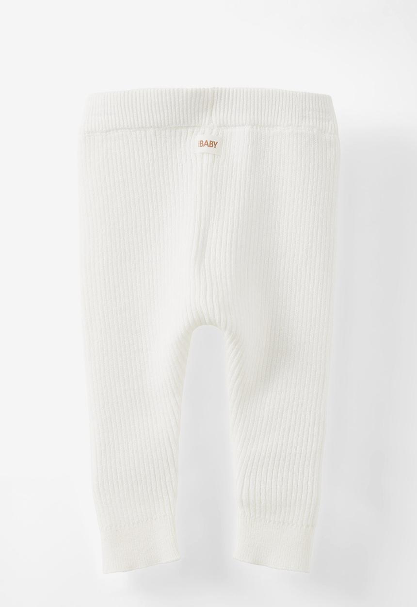 Cotton On - Organic rib knit skinny legging - milk