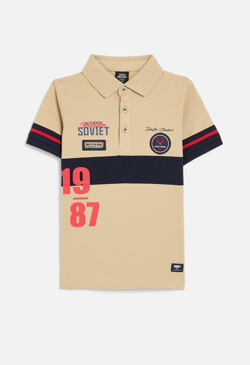 SOVIET - Boys fashion golfer - stone
