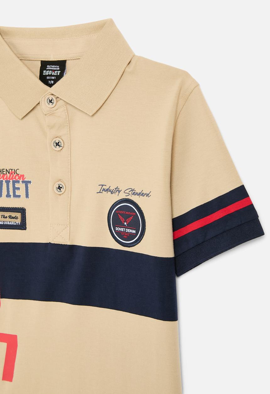 SOVIET - Boys fashion golfer - stone