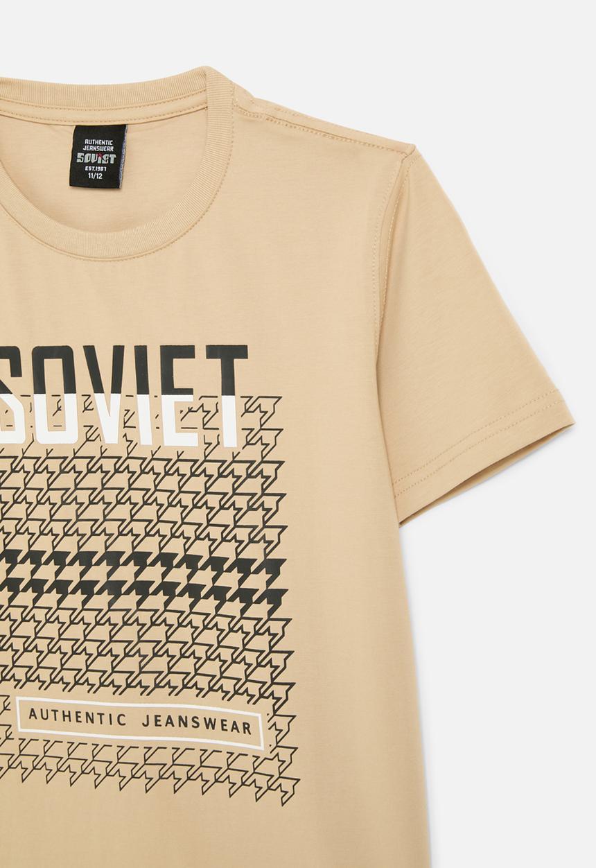 SOVIET - Boys crew neck fashion tee - neutral 