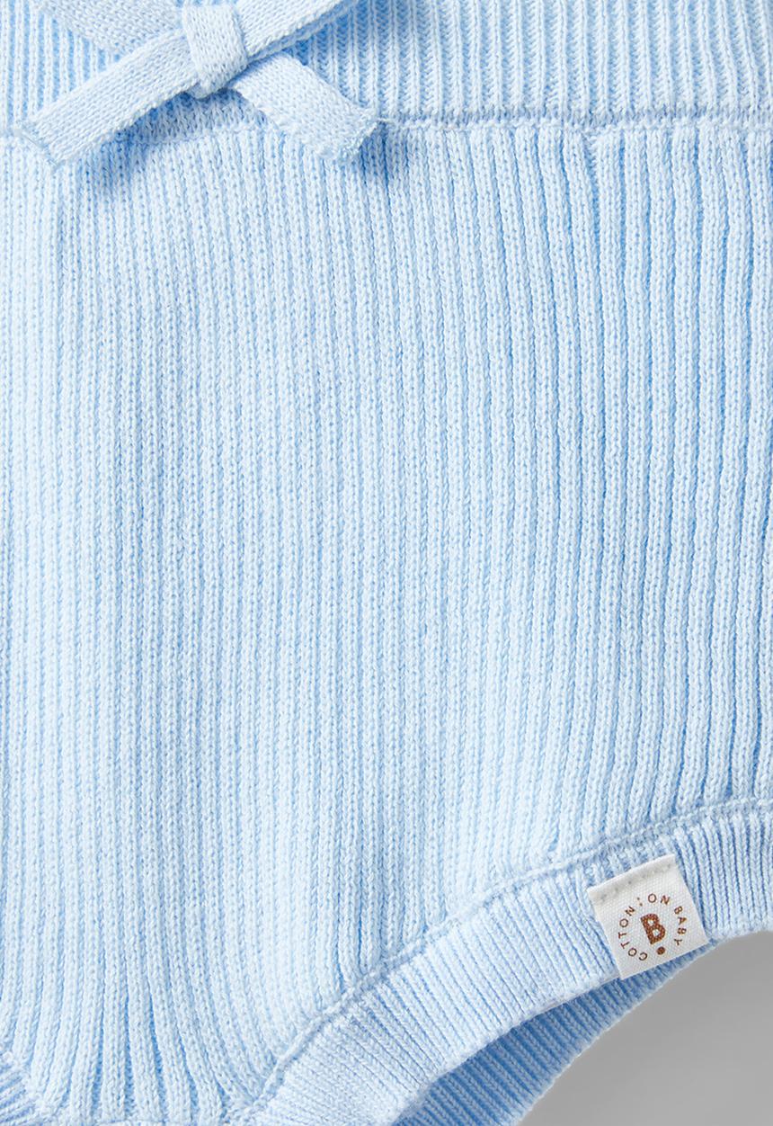 Cotton On - Organic knit bloomers - white water blue