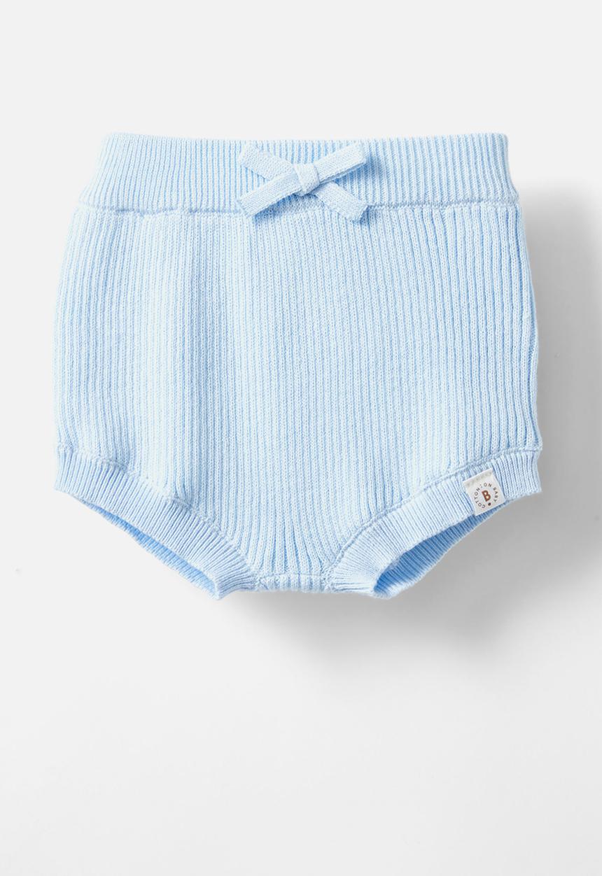Cotton On - Organic knit bloomers - white water blue