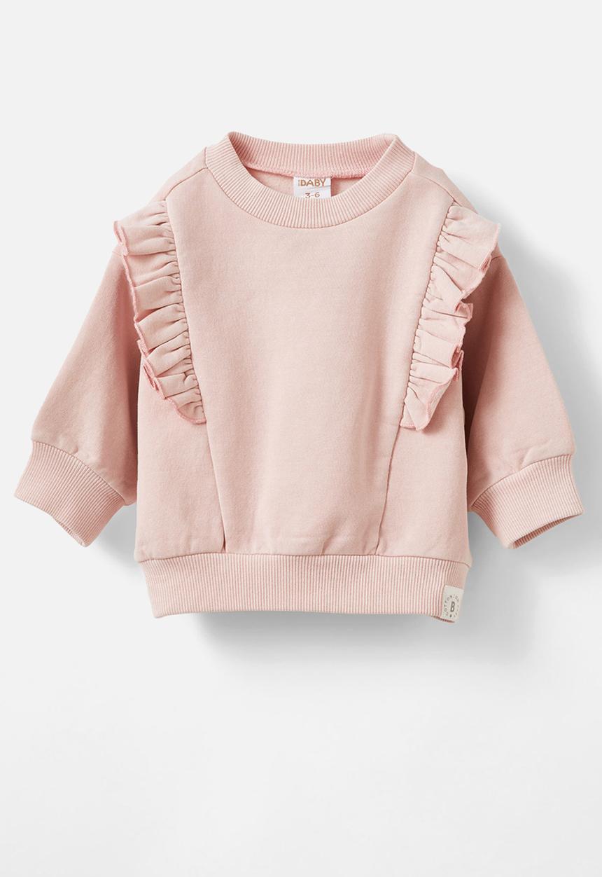 Cotton On - Annabelle drop shoulder ruffle sweater - zephyr
