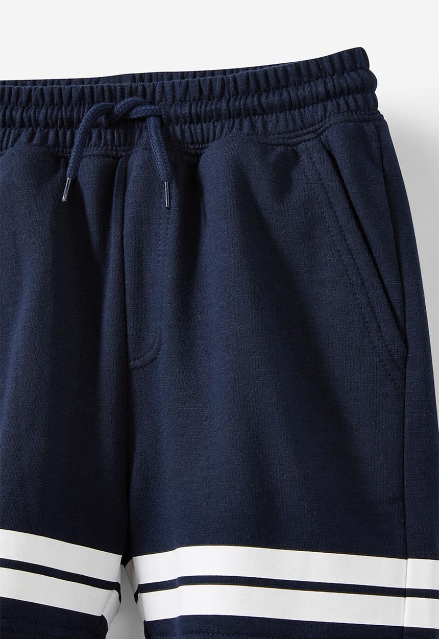 Cotton On - Henry slouch short - squid ink w/white stripe
