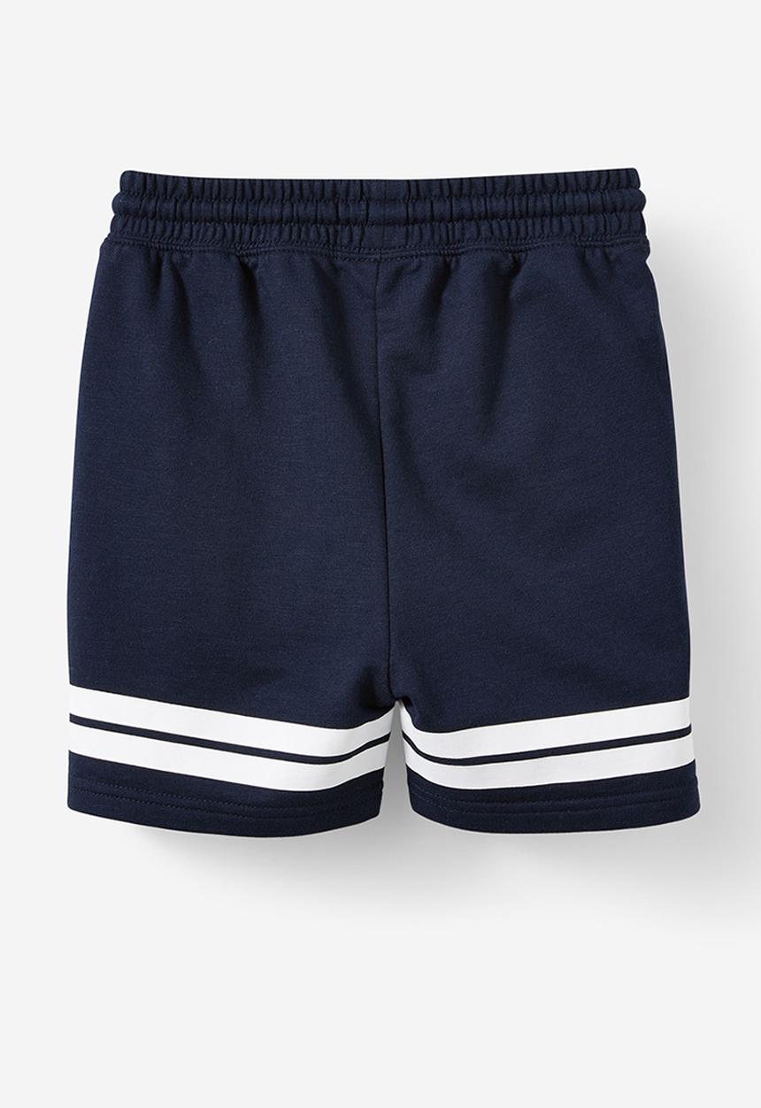 Cotton On - Henry slouch short - squid ink w/white stripe