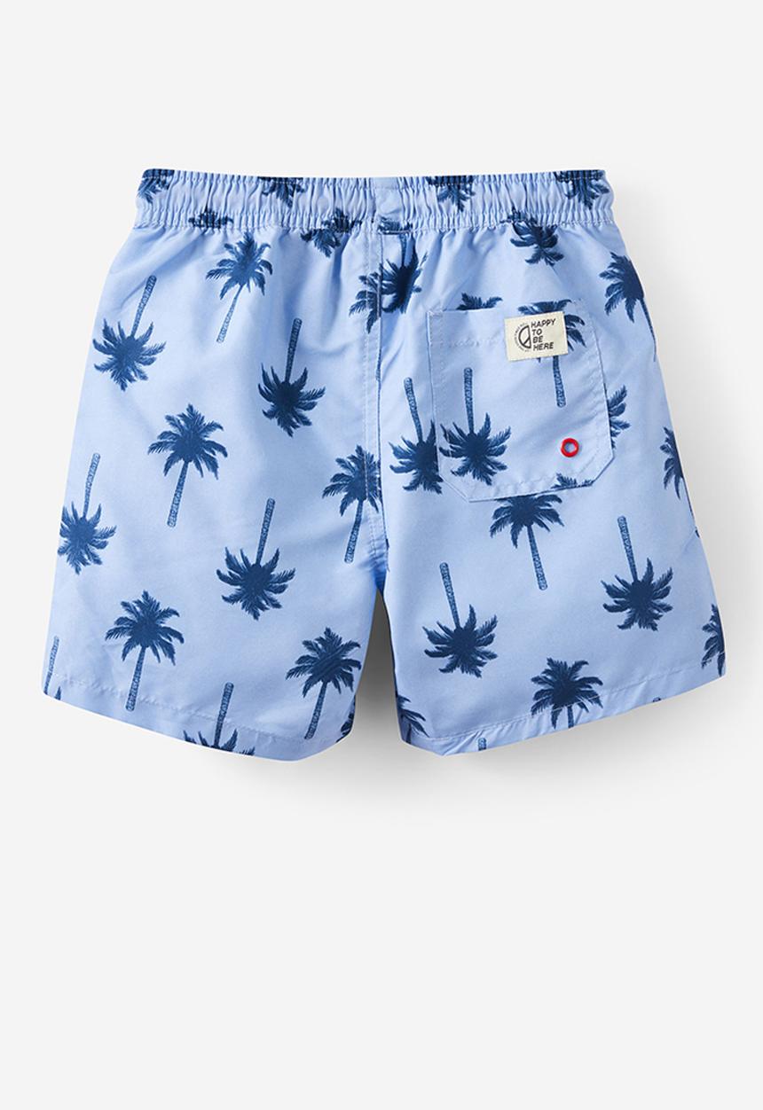 Cotton On - Bailey board short - dusk blue/in the navy palm