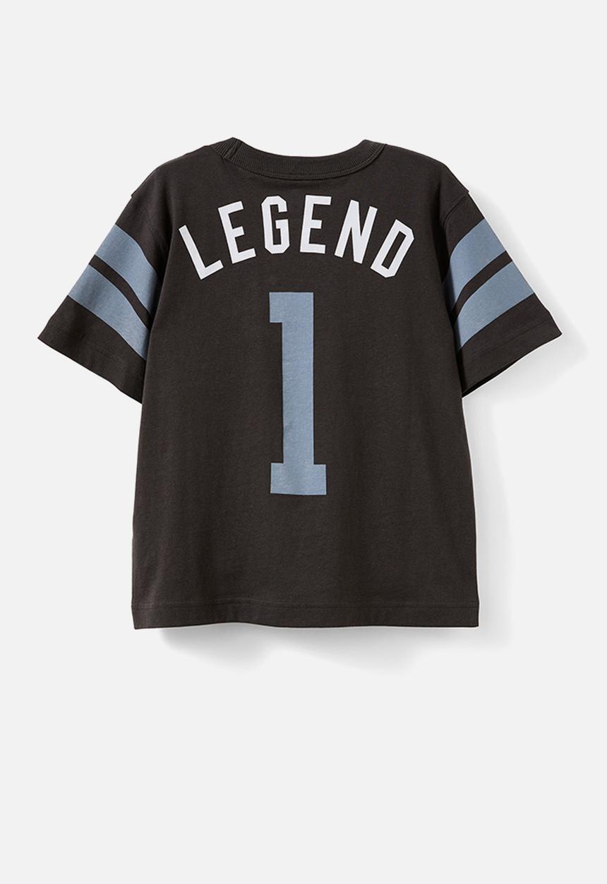 Cotton On - Jonny short sleeve print tee - phantom/steel west coast legend
