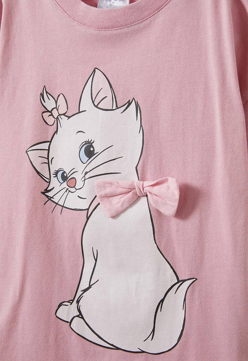 Cotton On - License drop shoulder short sleeve tee - lcn dis aristocats marie/zephyr