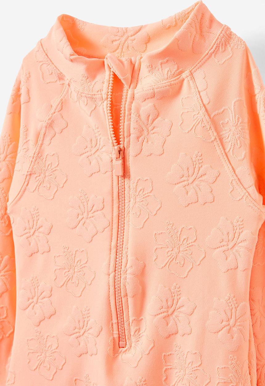Cotton On - Lydia one piece - tropical orange/hibiscus flower