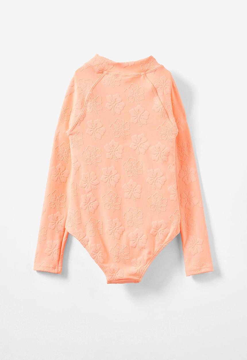 Cotton On - Lydia one piece - tropical orange/hibiscus flower