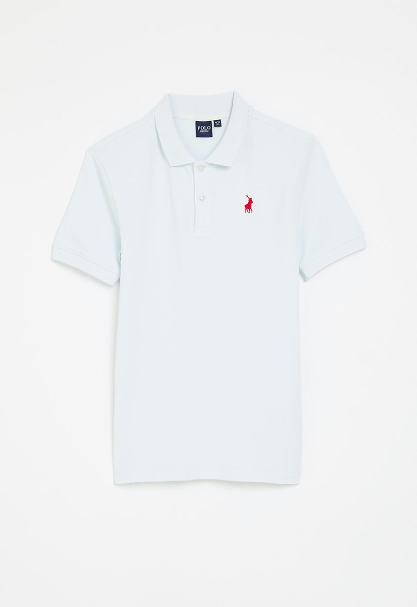 POLO - Boys austin ss golfer - ice blue