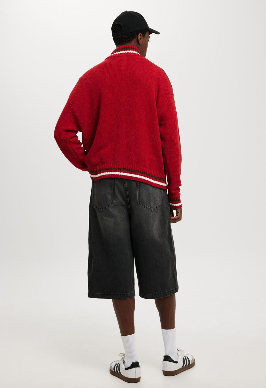 Cotton On - Super baggy jort - y2k washed black