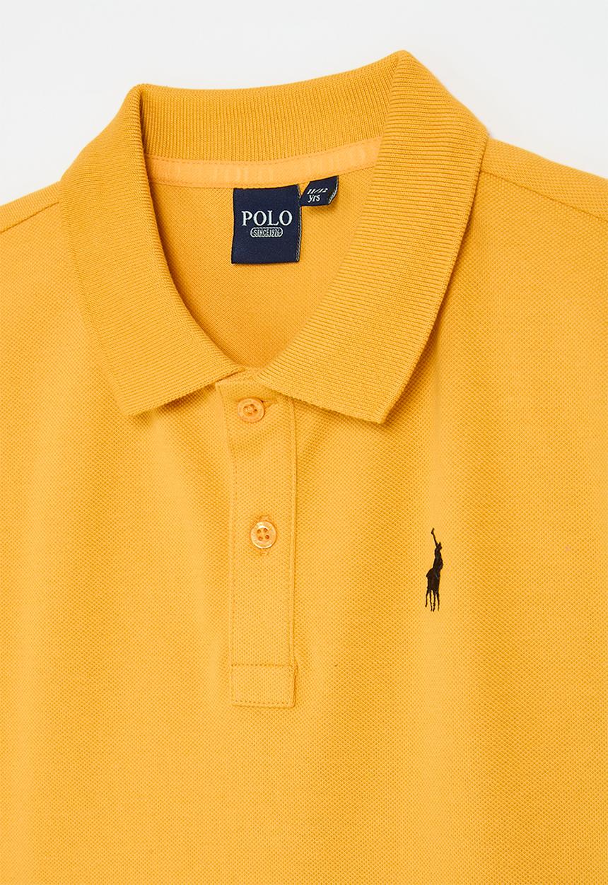 POLO - Boys austin ss golfer - saffron yellow