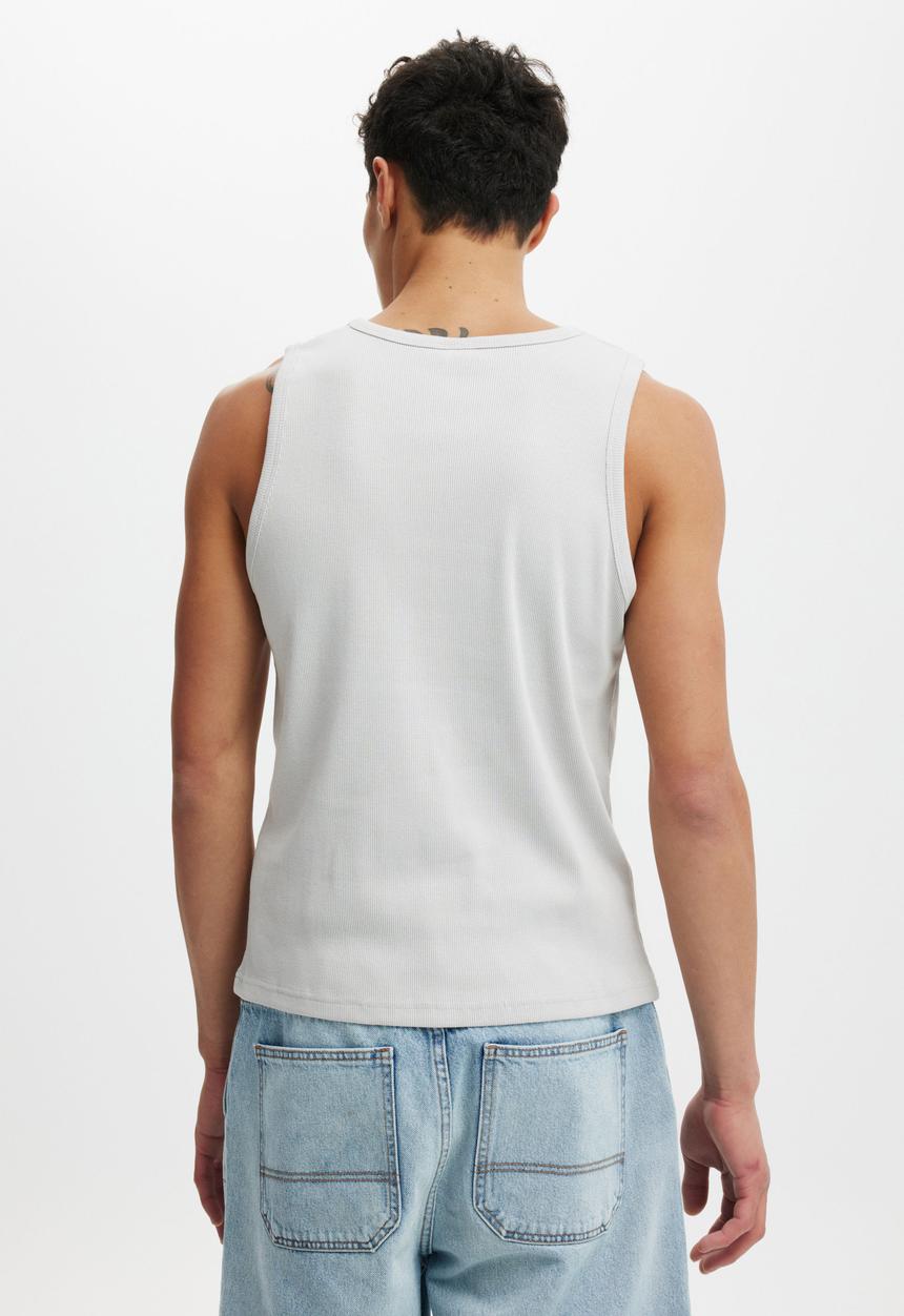 Graphic Rib Tank - Smoke/Residency NYC
