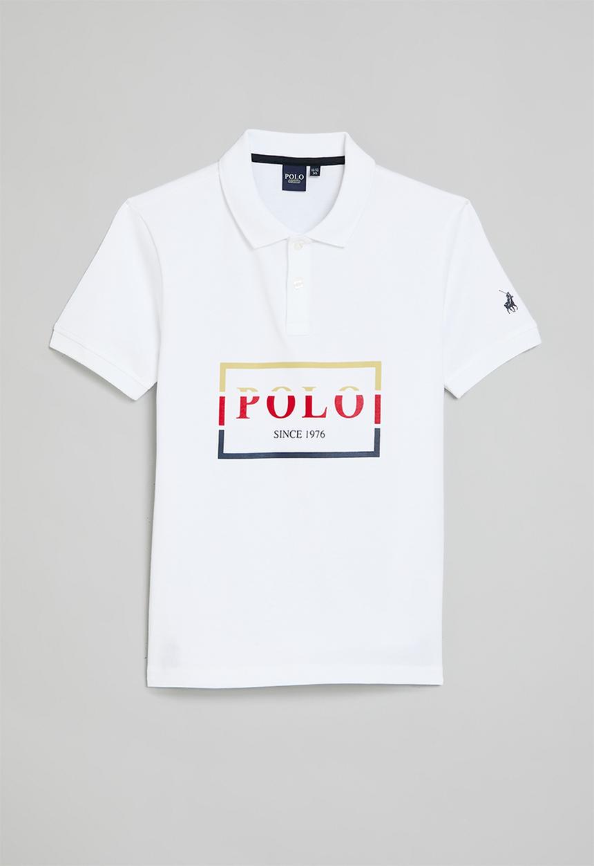 POLO - Boys layton ss golfer - white