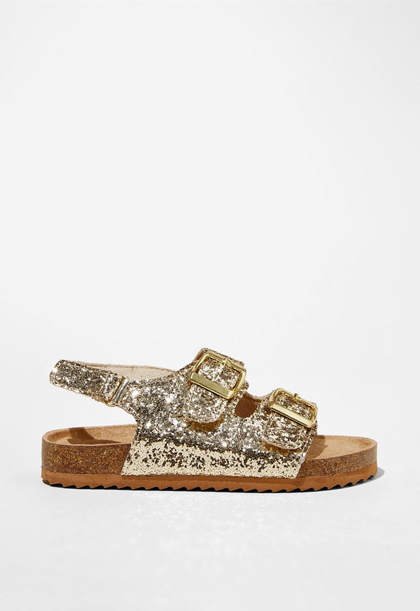 Cotton On - Theo sandal - gold chunky glitter